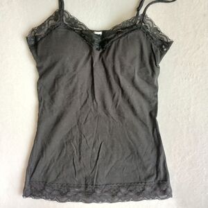 Women's spaghetti strap top with shelf bra size small